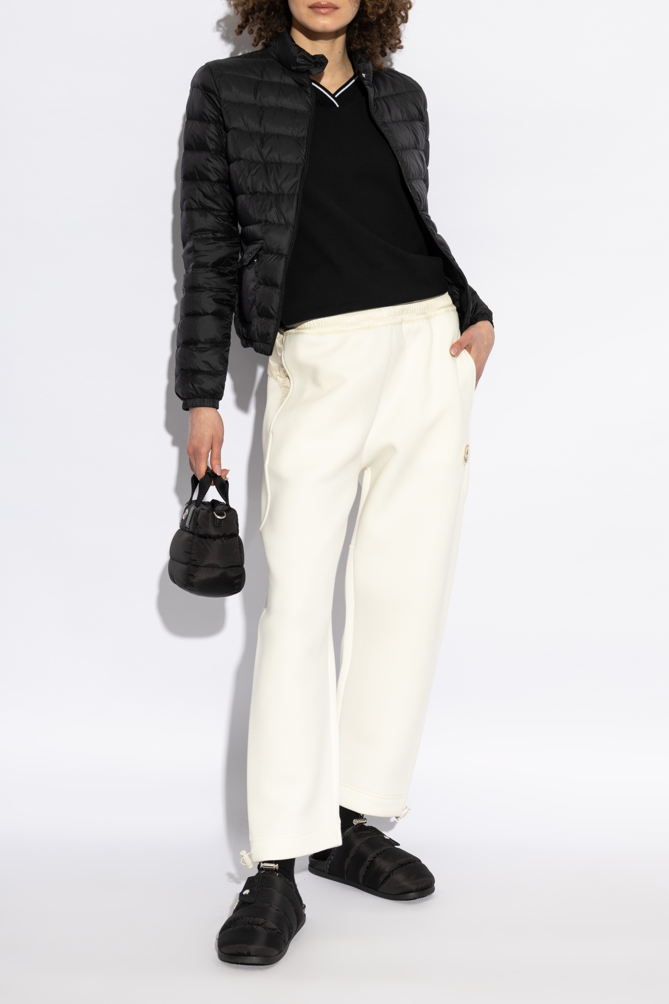 MONCLER Mon Pocket パッド入り レザー ミュール MONCLER | Mon Pocket Padded Leather Mules | Women | Lane